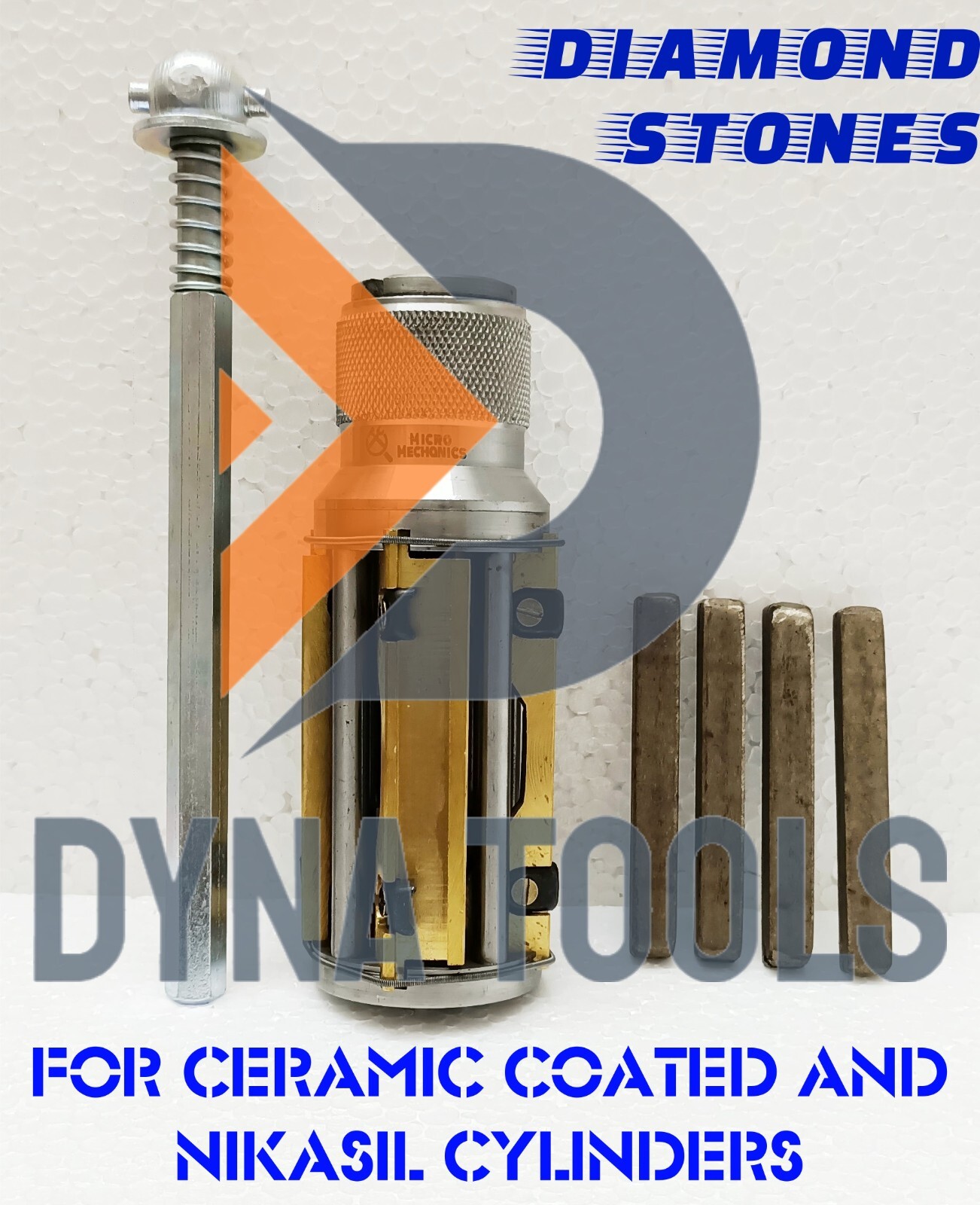 Cylinder Engine Hone Kit 50 TO 75 MM Honing Machine + Diamond Stones Medium Grit