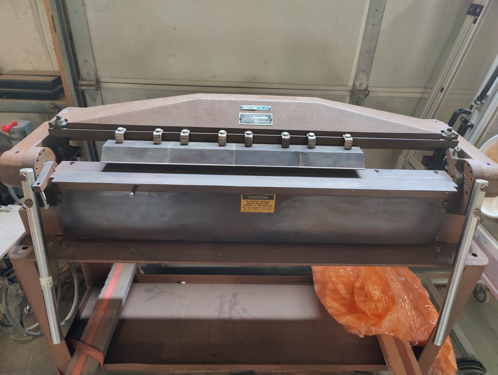 DiAcro No. 36 Finger Brake, 16 ga Mild Steel Capacity