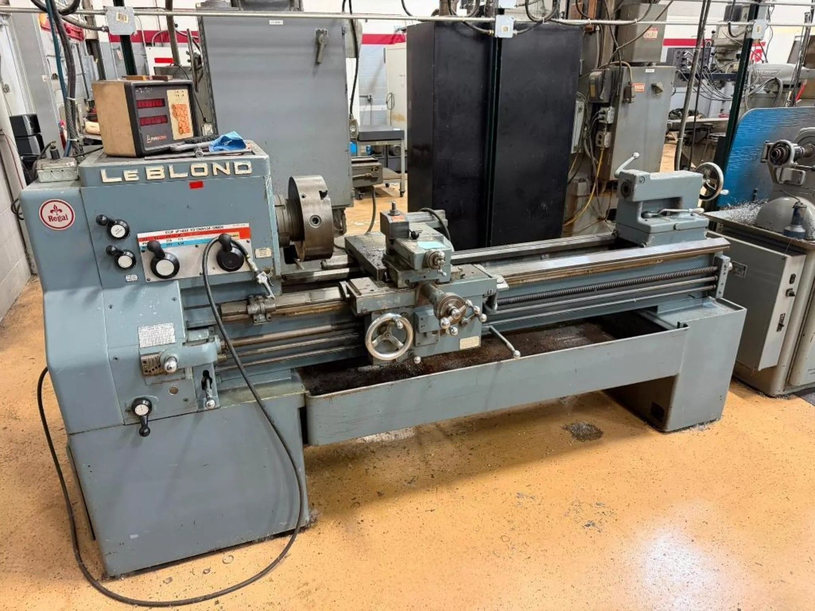 19″ x 54″ LeBlond Regal 6E Engine Lathe w/Anilam DRO
