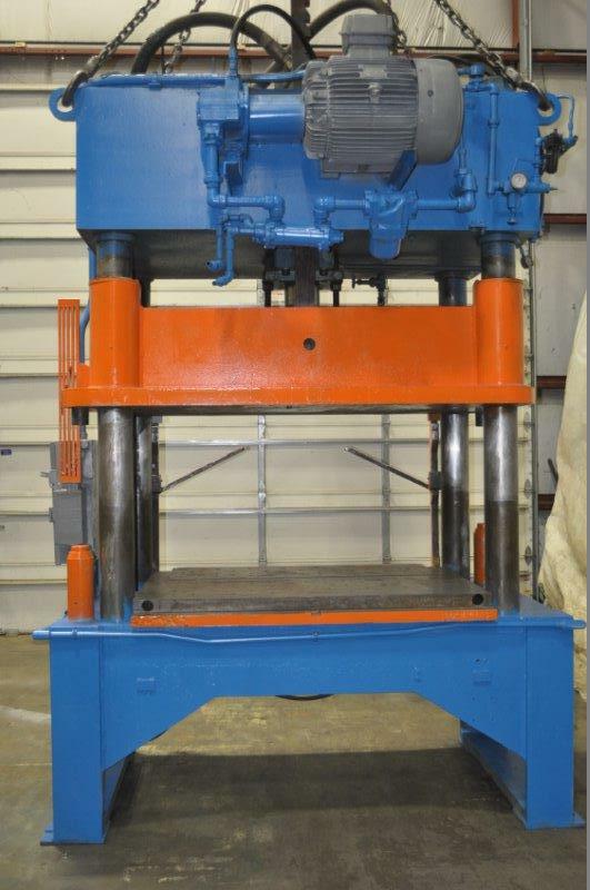 50 TON KARD 4 POST HYDRAULIC PRESS 24″ STROKE 38″ DAYLIGHT 7″ MAIN CYLINDER DIAM