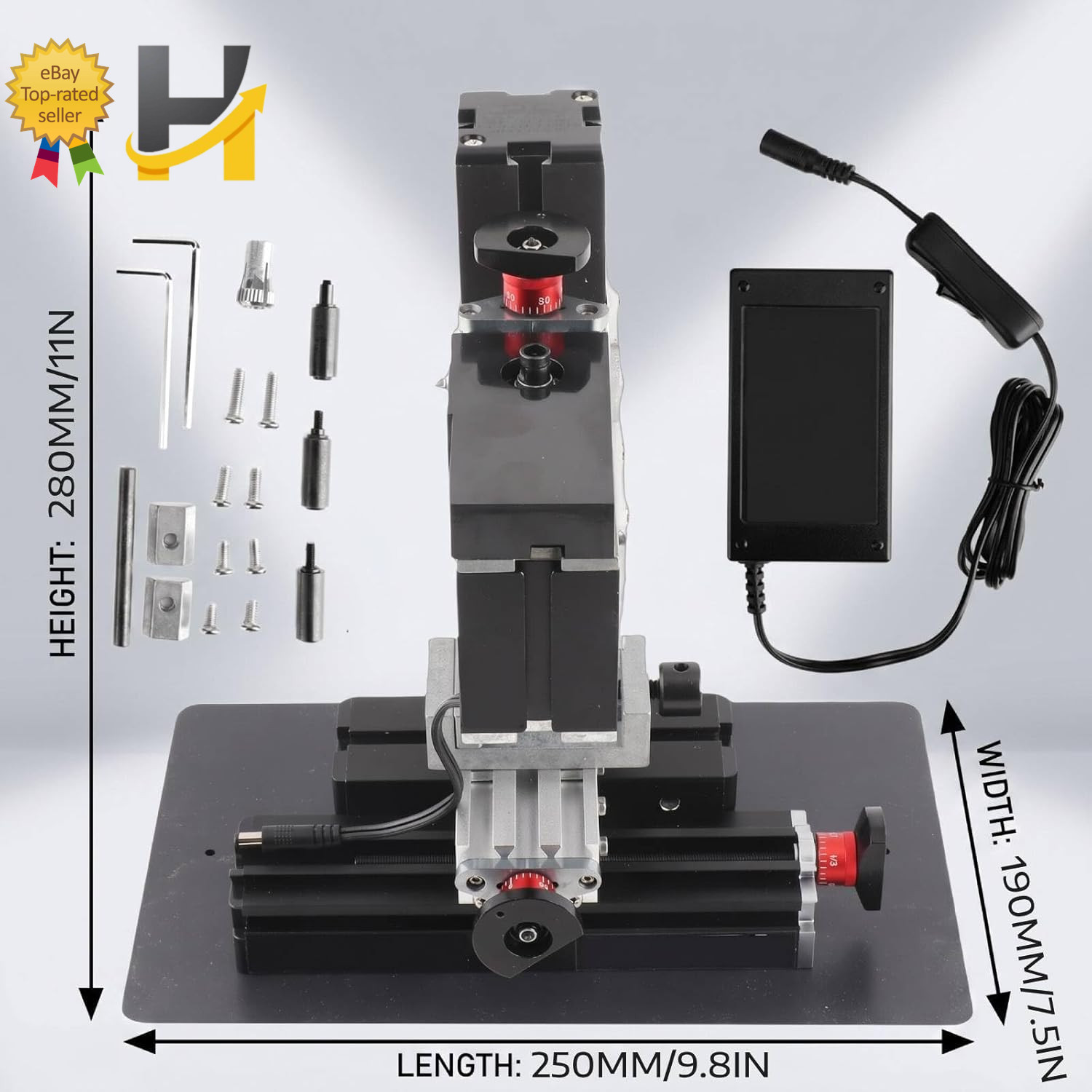 60W Mini Milling Machine 12000RPM DIY Soft Metal Processing Woodworking Lathe