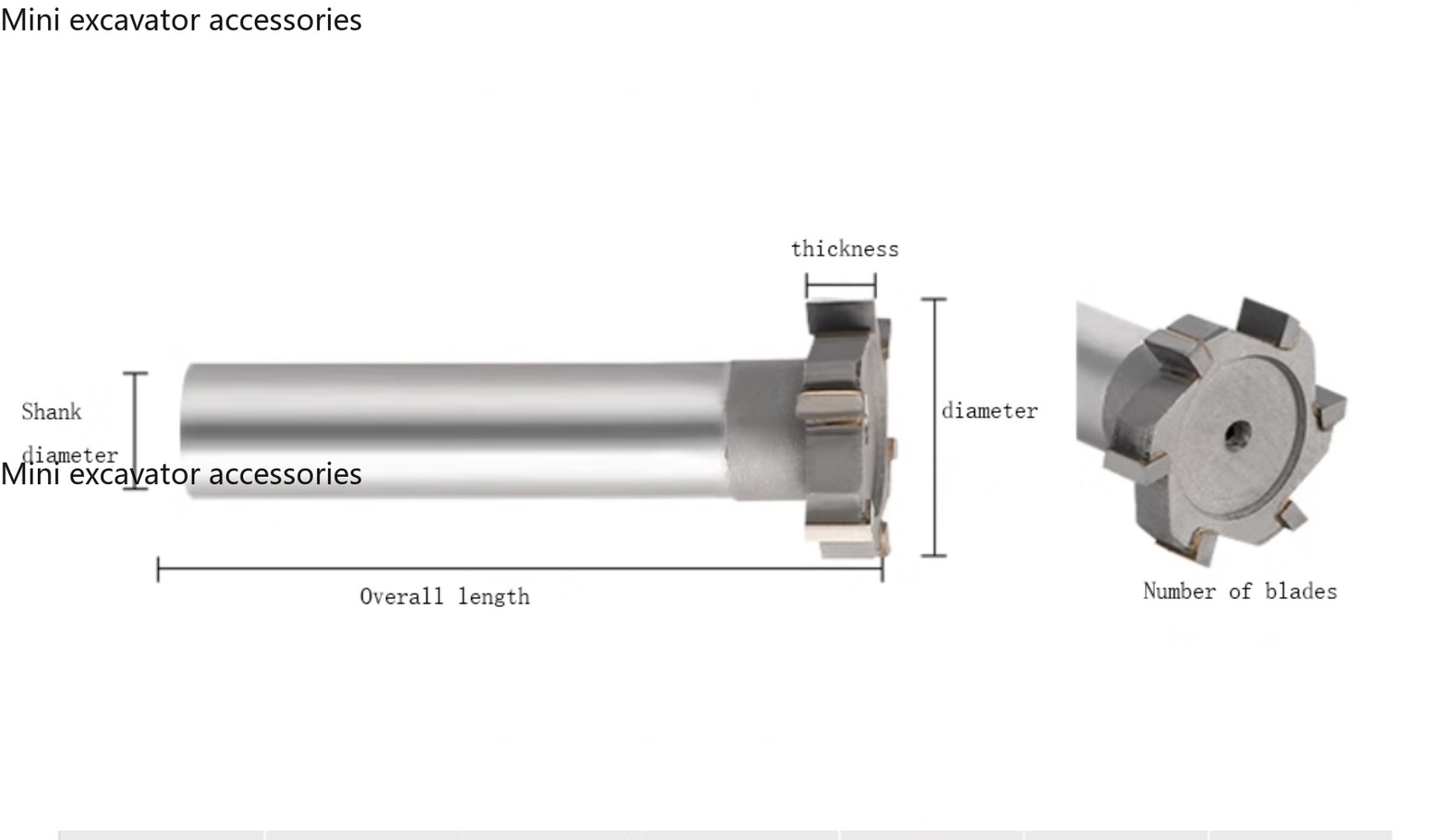 Milling Cutter Lengthened Welding T-cutter Tungsten Steel T-slot Cutter D：25mm