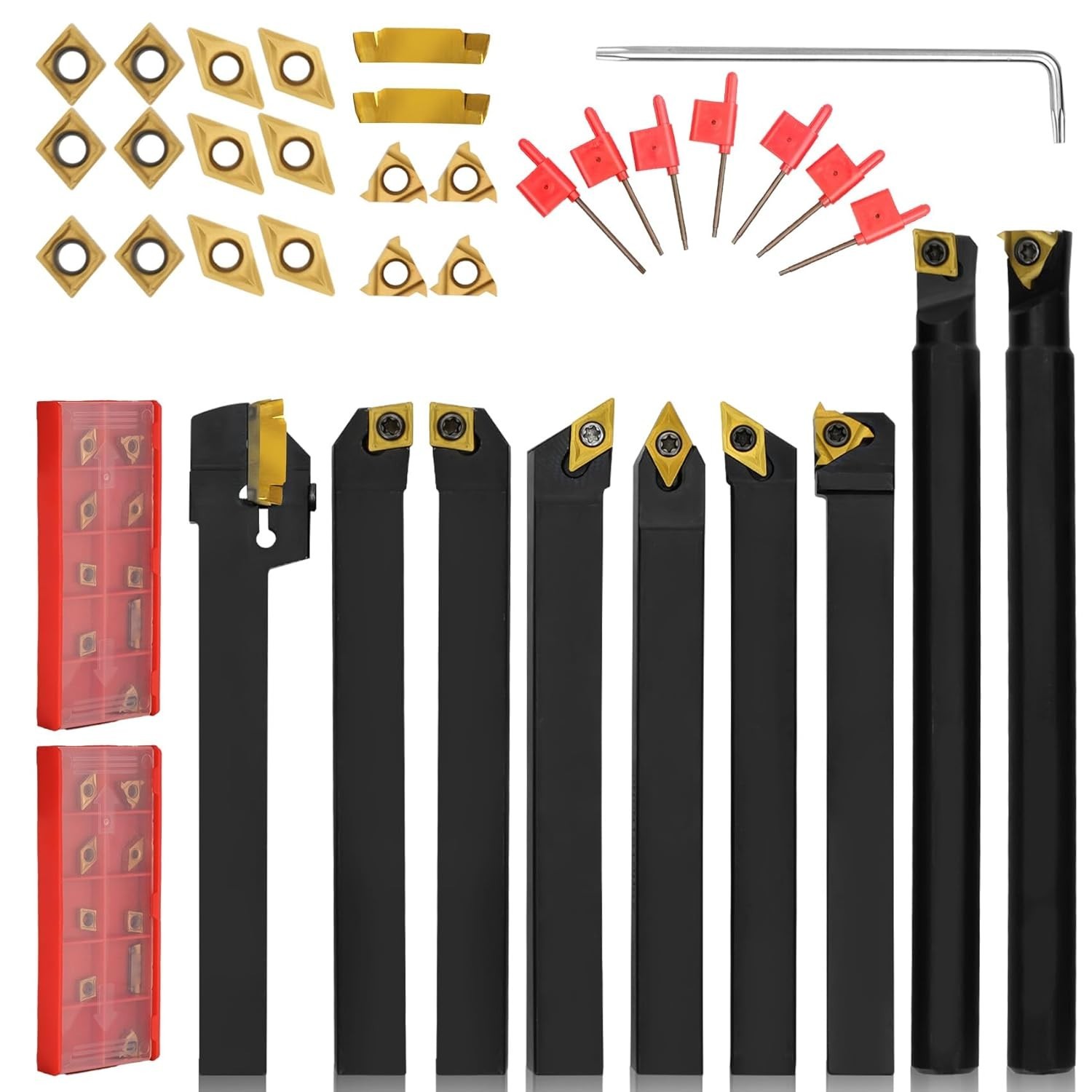 Versatile Lathe Turning Tool Set for Pros & DIYers—Smooth Cuts & User-Friendly