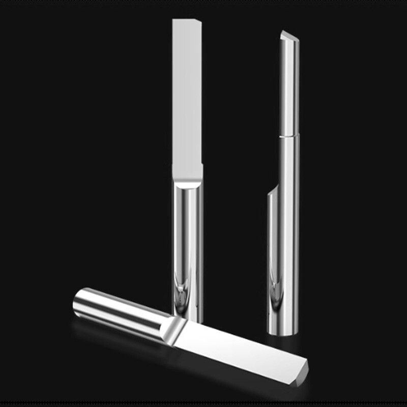 4mm Shank Solid Carbide End Mill Engraving Tool Single Flute 63HRC For PVC MDF