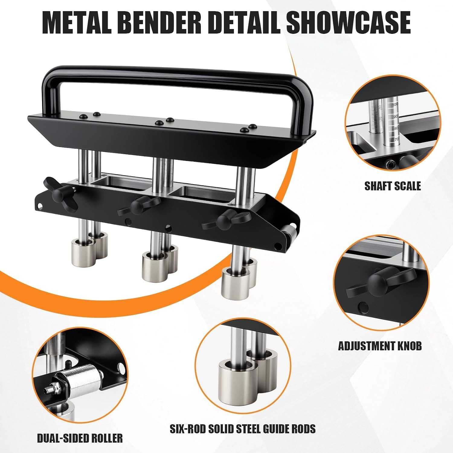 Durable Steel Sheet Metal Bender for Roofers | 0-90° Bending, 5/8″-4″ Widths