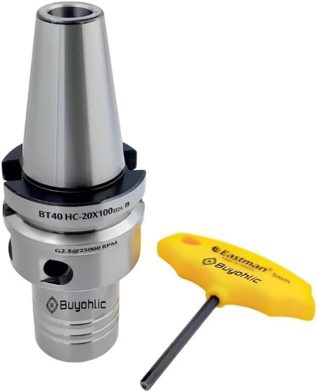 Hydrogrip Chuck Adaptor Holder BT40 Shank II Cutter Diameter 20 x 100 mm Long