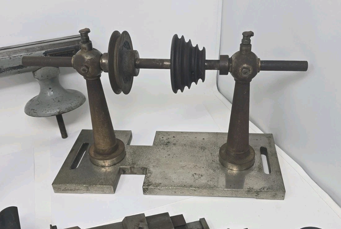 Vintage US Navy F.W. Derbyshire Electric Lathe Parts And Pieces Incomplete 10mm?