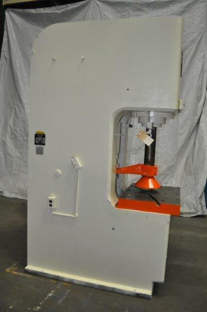 50 TON DENISON C-FRAME HYDRAULIC PRESS 15″ STROKE 24-1/4″ DAYLIGHT 12″ THROAT 6″