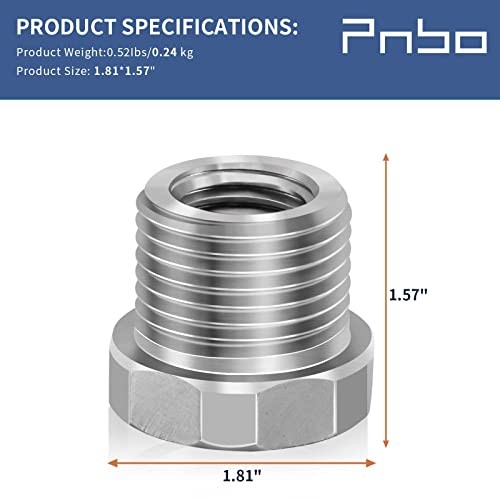 Woodworking Lathe Headstock Spindle Adapter 1″ x 8 to 1-1/2″ x 8 TPI
