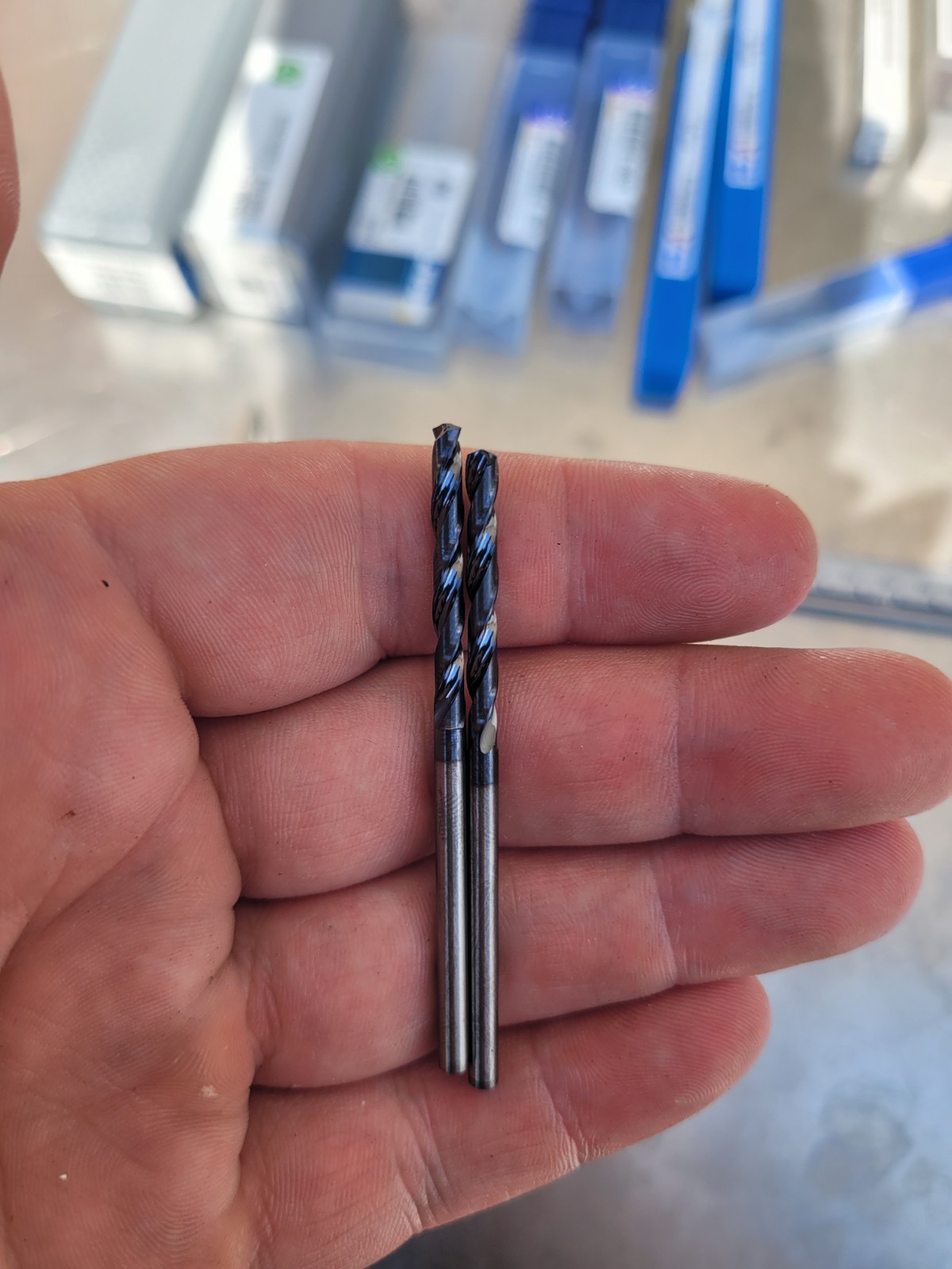 Tool Lot (Carbide Hole Thru Drills, Carbide drills, Tool Holders)