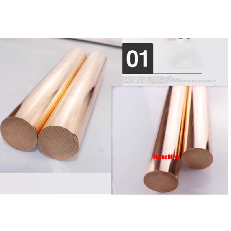 T2 Copper Round Bars Solid Profile Rods Diameter 8mm- 100mm Length 100mm- 300mm
