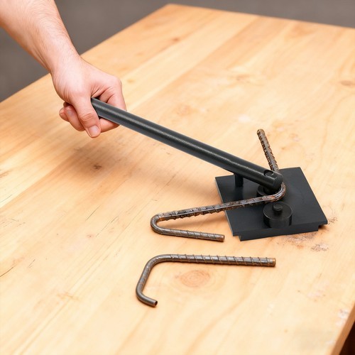 Manual Rebar Bender 0.5–1 Inch With 6 Dies Detachable Handle Q235/45# Steel