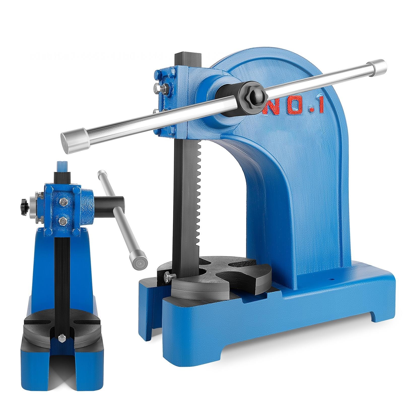 Heavy Manual Desktop Arbor Press, Cast Iron Precision Hand Press, for Stamping