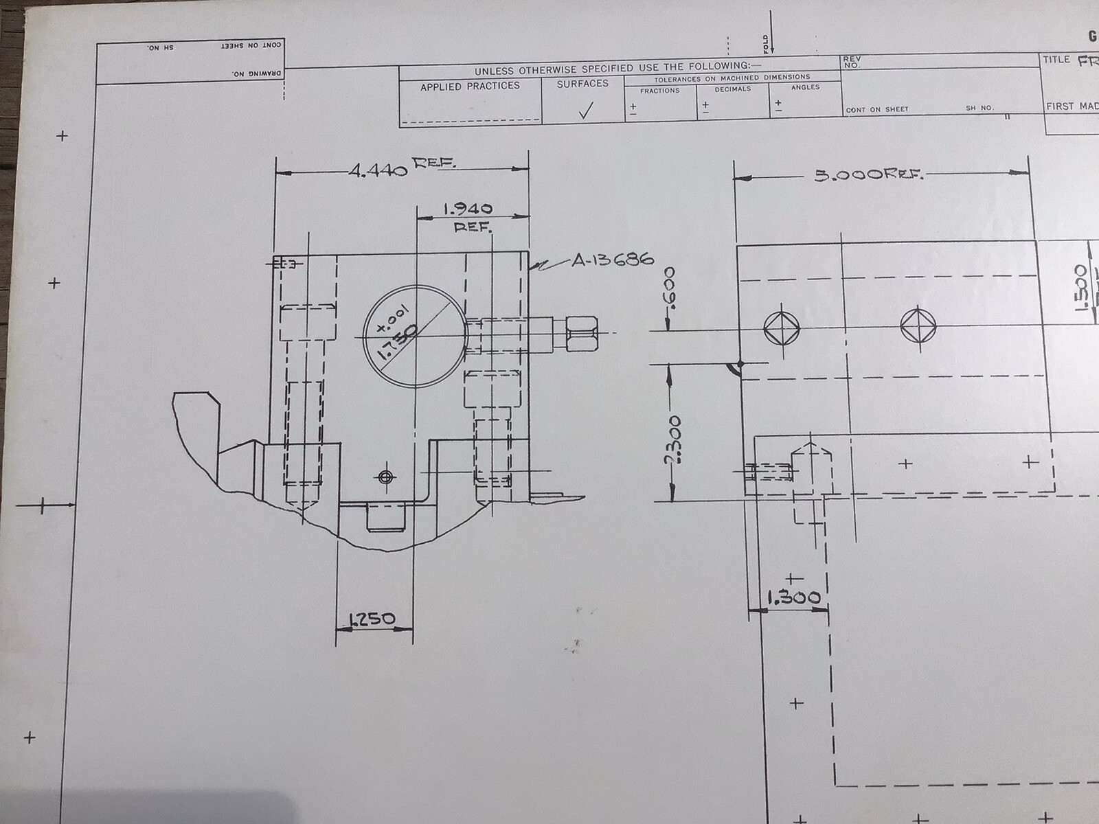 GE Engineering Drawings 1966, 22”x34”, Lathe Square Turret Lathe Tooling, Poster