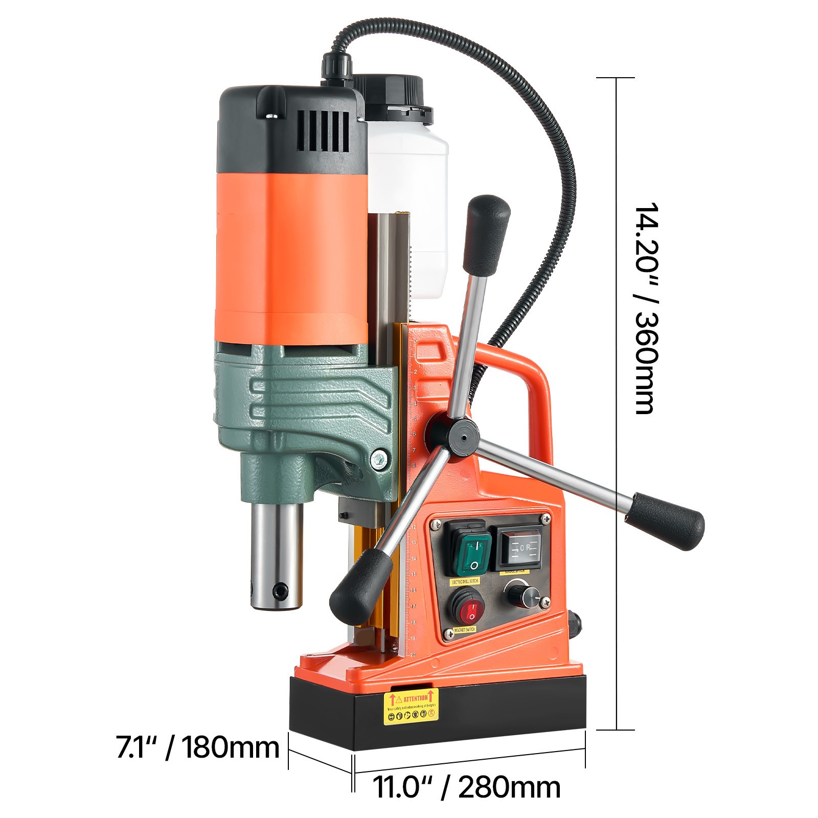 Uimoso Portable Magnetic Drill Press 1450W, 2923 lbf, 2″ Coring Capacity