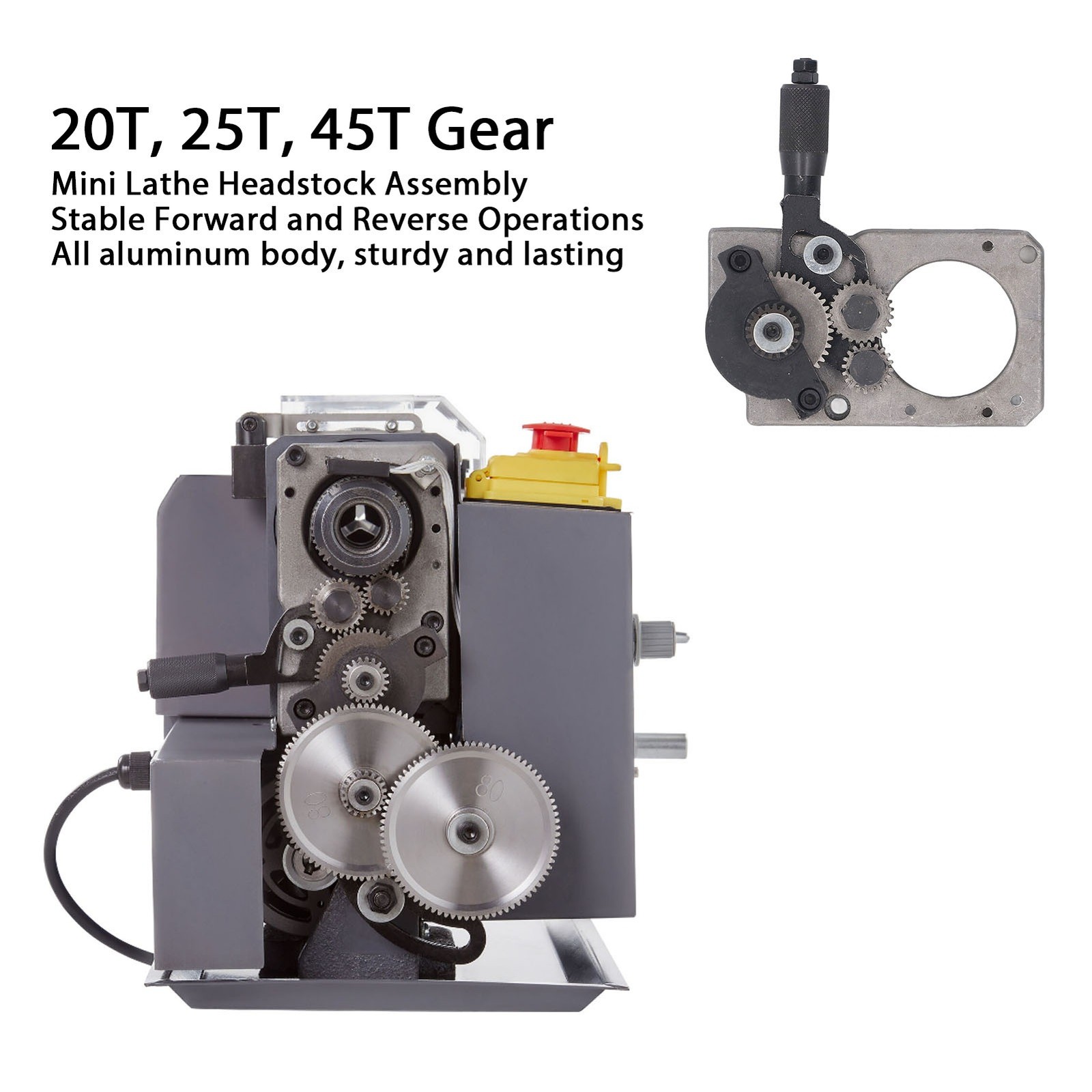 Lathe Headstock Assembly Gear Head Stock Forward Reverse Accessory For 0618 New