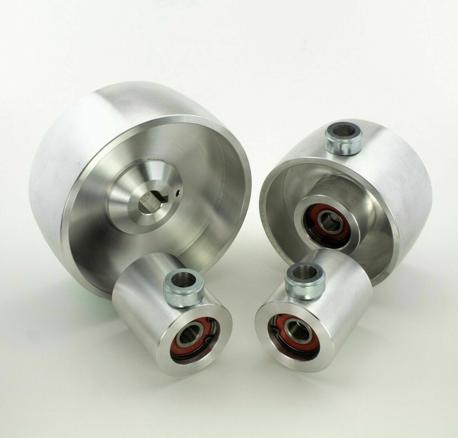 Belt Grinder 2×72 wheel set knife grinder 5″ Drive 7/8″ bore 4″ track 2″ Idler