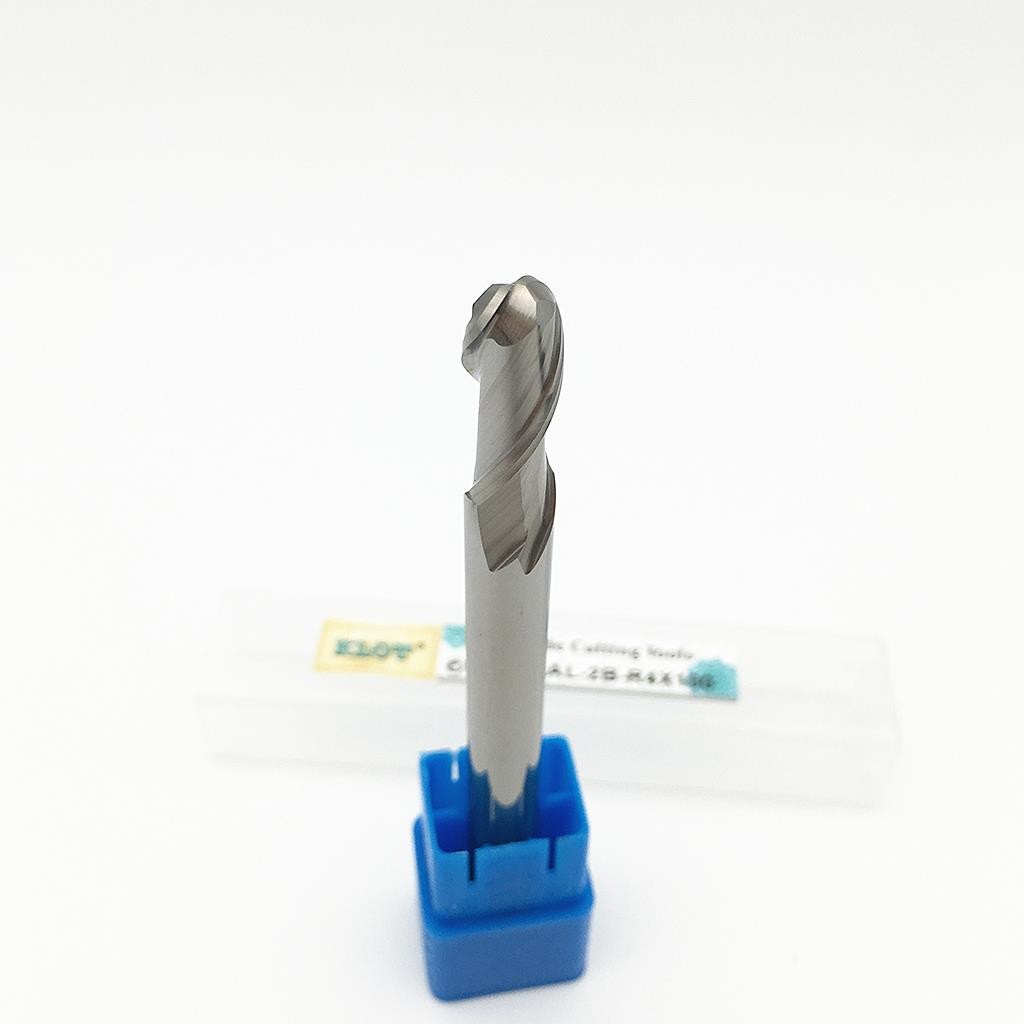 HRC50 Ball Nose Solid Carbide End Mill R0.5-R10 Cutter For Aluminum 2-Flute