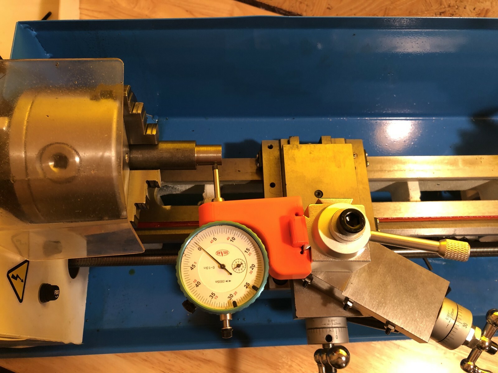 Mini Lathe Quick Change Tool Post Dial Indicator Holder!(Indicator Not included)
