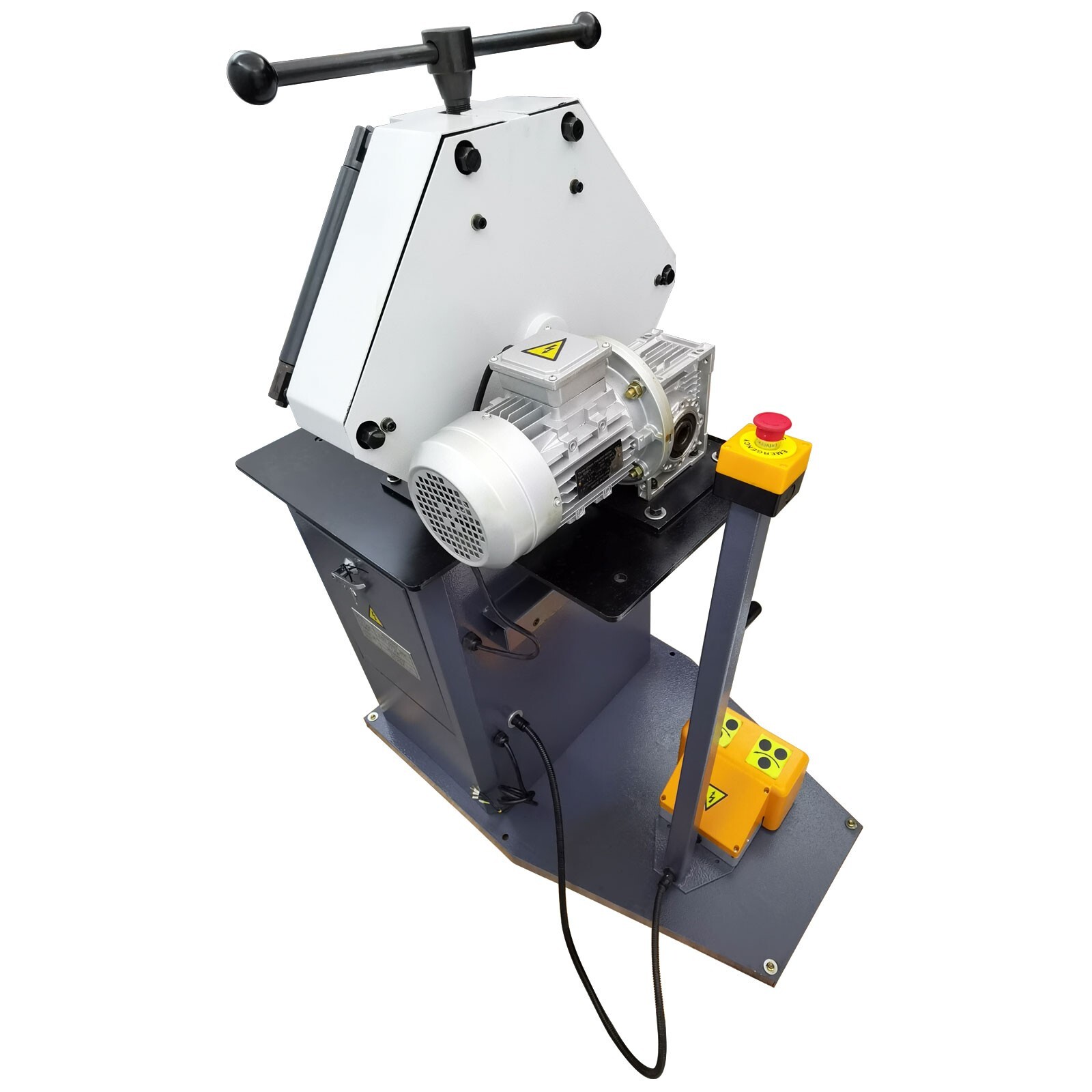 1.1KW 220V Three Roller Round Bending Machine Horizontal Vertical Pinch Roll Ben