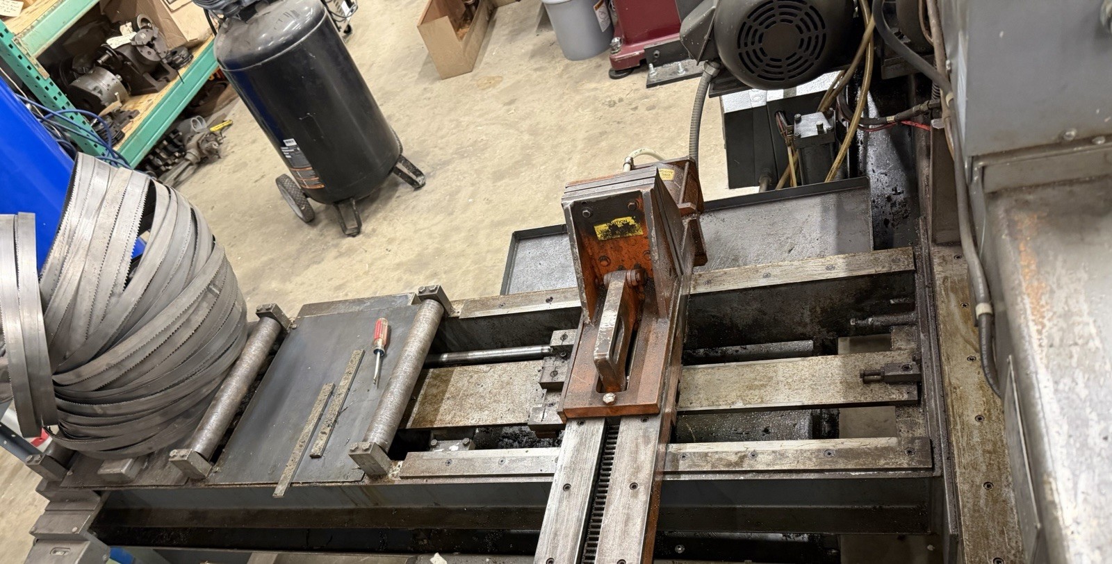 2001 HEM SAW H100 A BAND SAW Manual / AUTOMATIC METAL HORIZONTAL 12.75″ x 11″