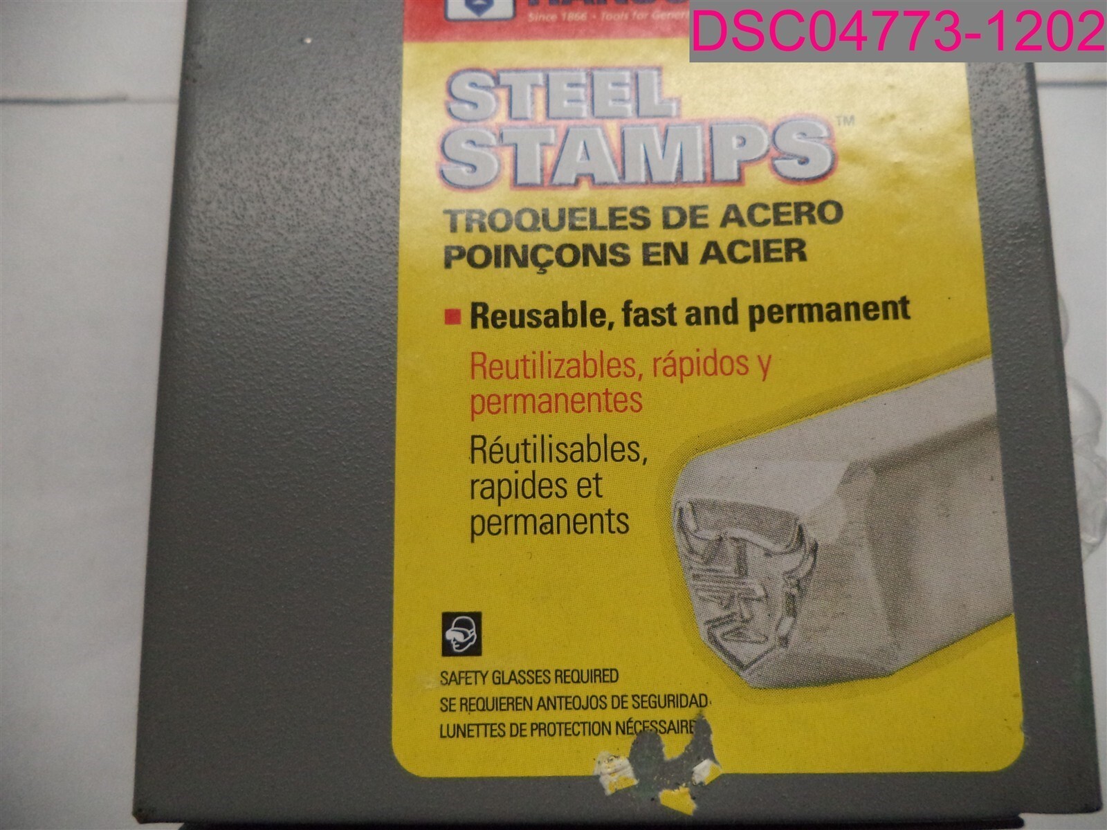 C.H. Hanson 20625 3/16″ Standard Letter and Number Combo Steel Stamp Set