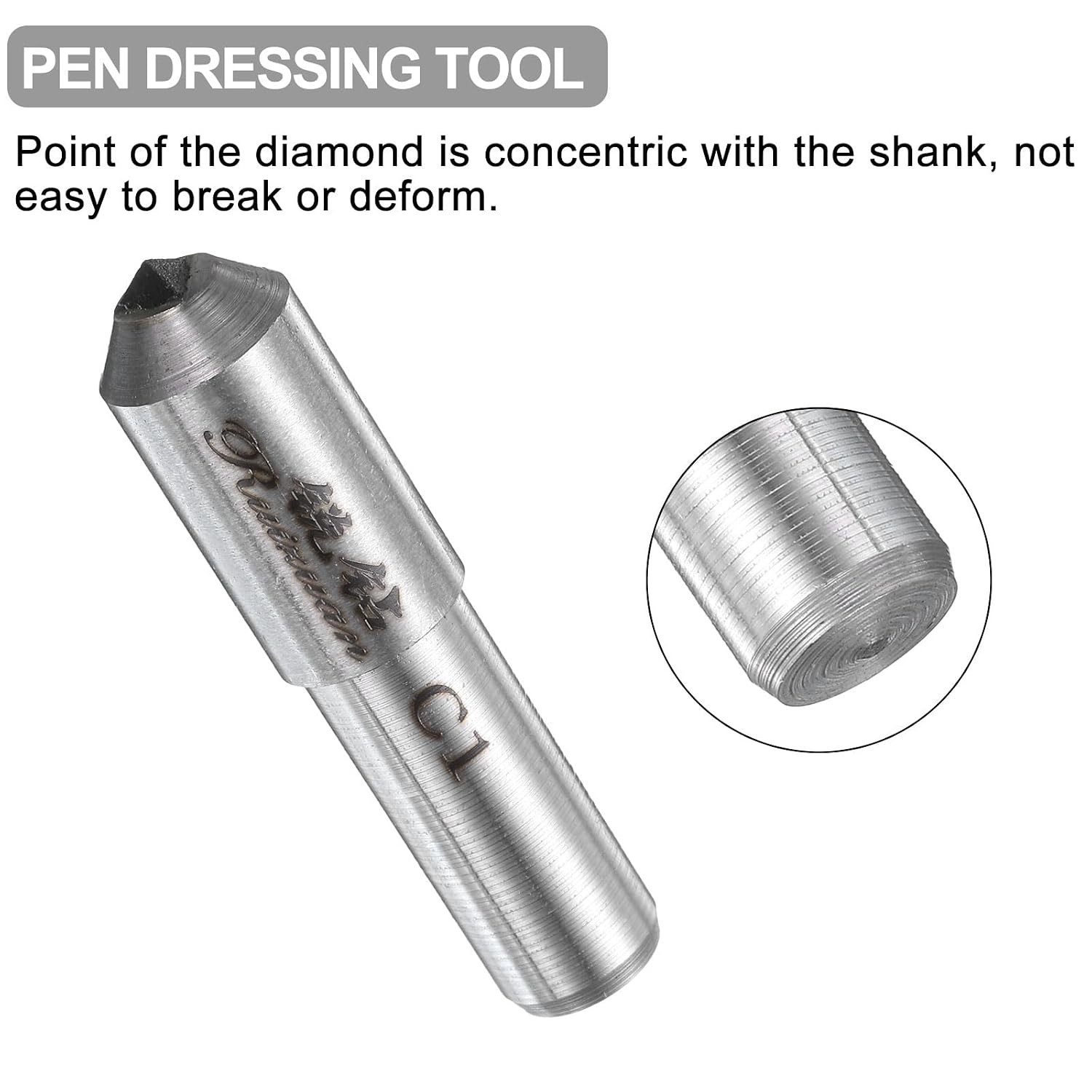 Durable 2pcs Diamond Dresser Set, 10mm Shank, Perfect for Grinding Machines