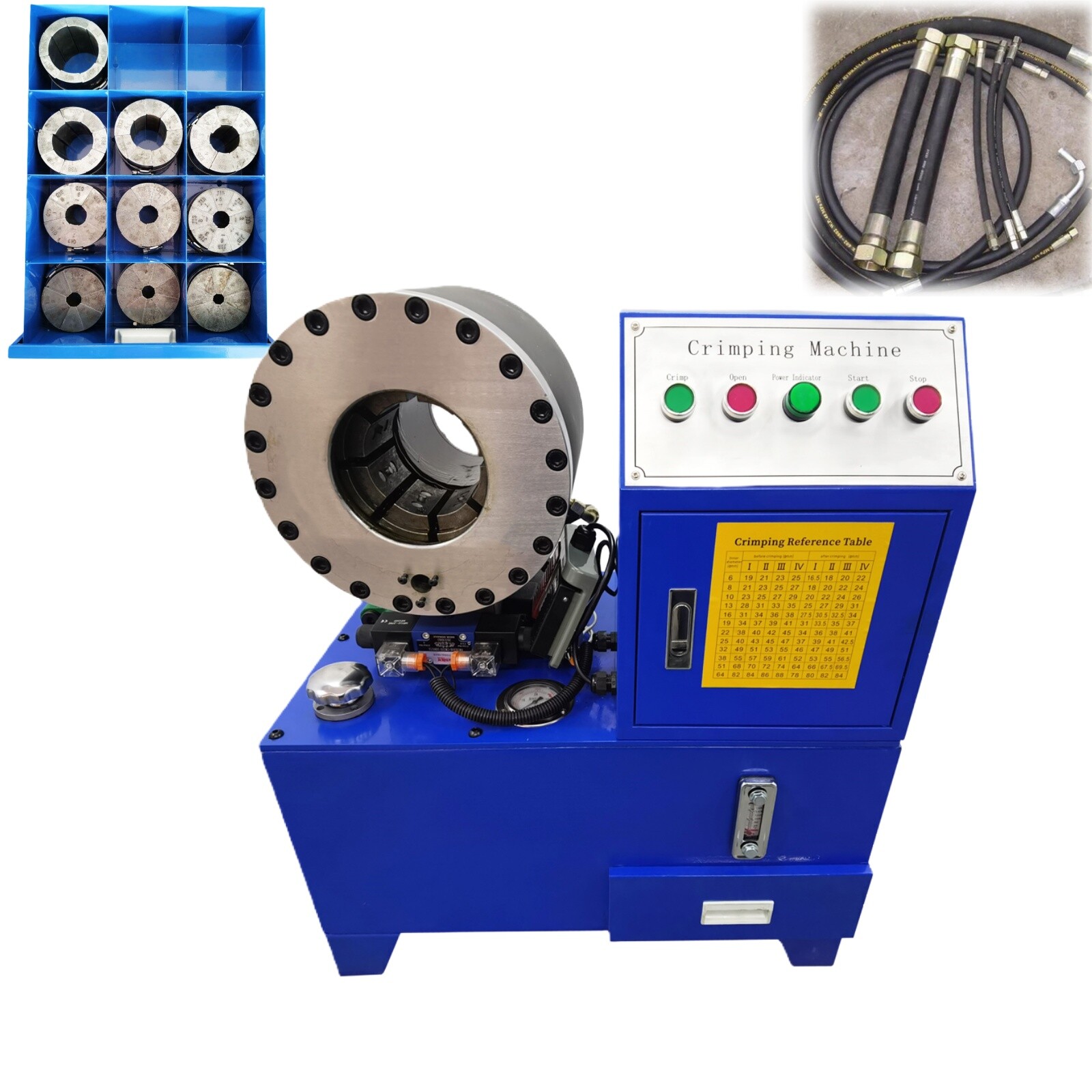 220V 4KW Electro-hydraulic Pipe Shrinking Machine Rubber Pipe Clamping Machine