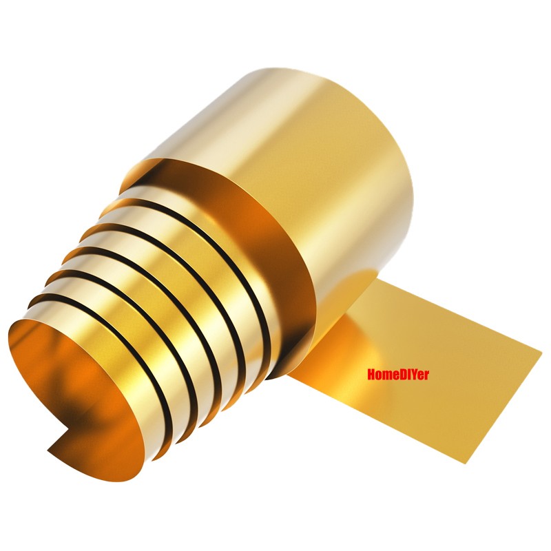 Brass Coil Sheet Strips Flexible Pure Brass Band Strip Foil Plate Length 0.5M/1M