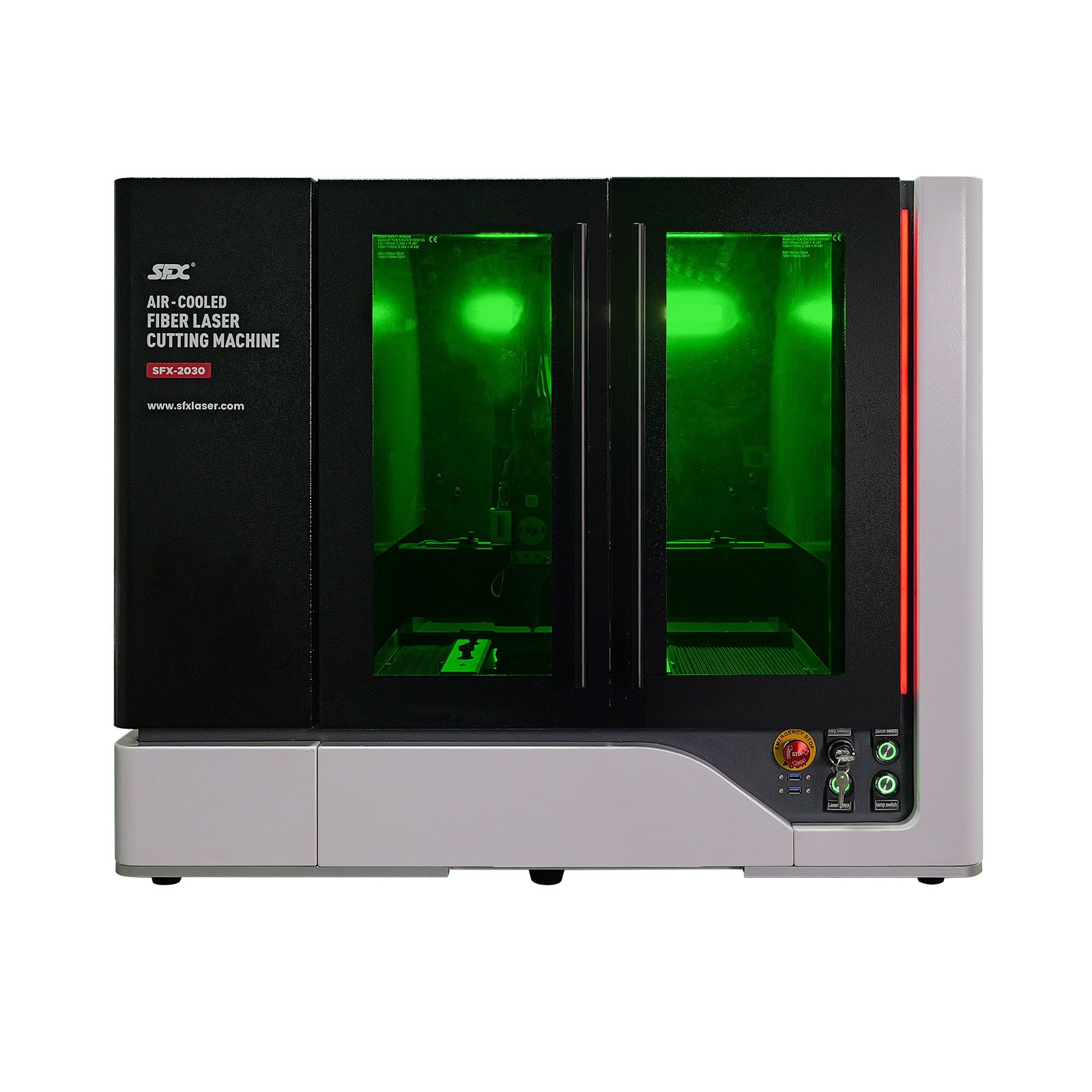 SFX 1200W Air-Cooled Fiber Laser Cutting Machine Enclosed Precision Metal Cut
