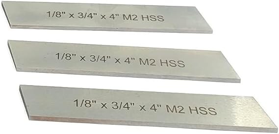 HSS Blades 1/8″ x 3/4″ x 4″ for Lathe Parting Cut Off & Tool Holder-USA FULFILL