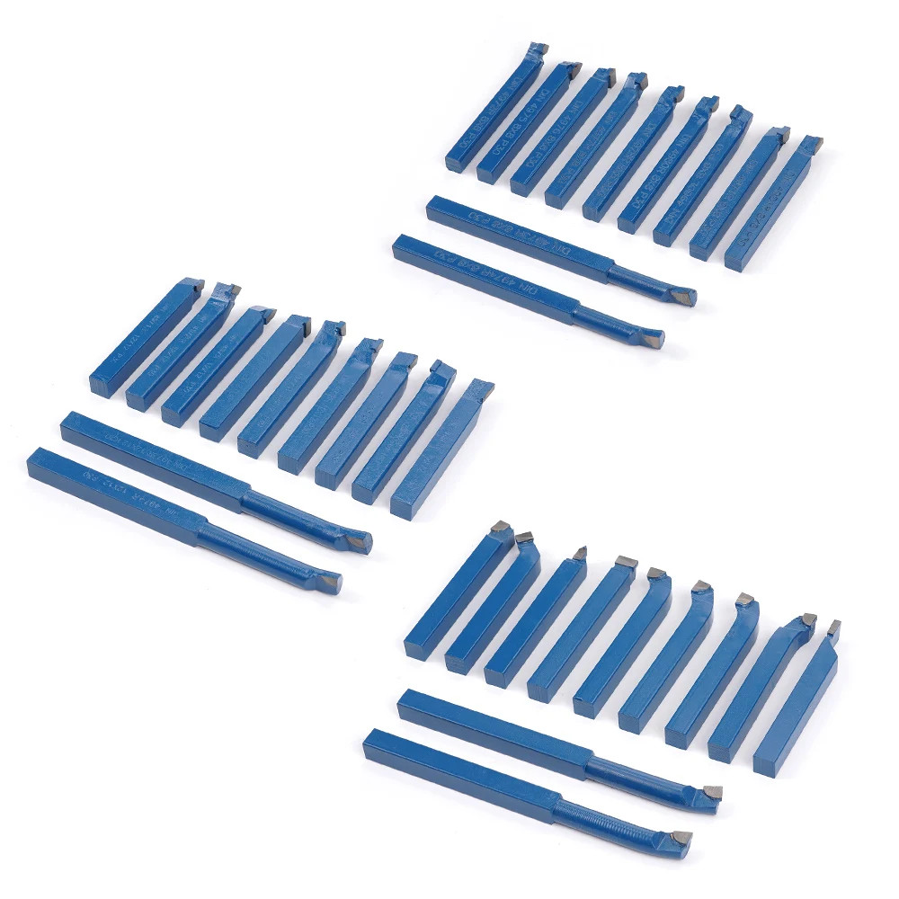 11Pcs P30 Carbide Lathe Tool Set 8/10/12mm Turning Boring Thread Bits Metal Cut