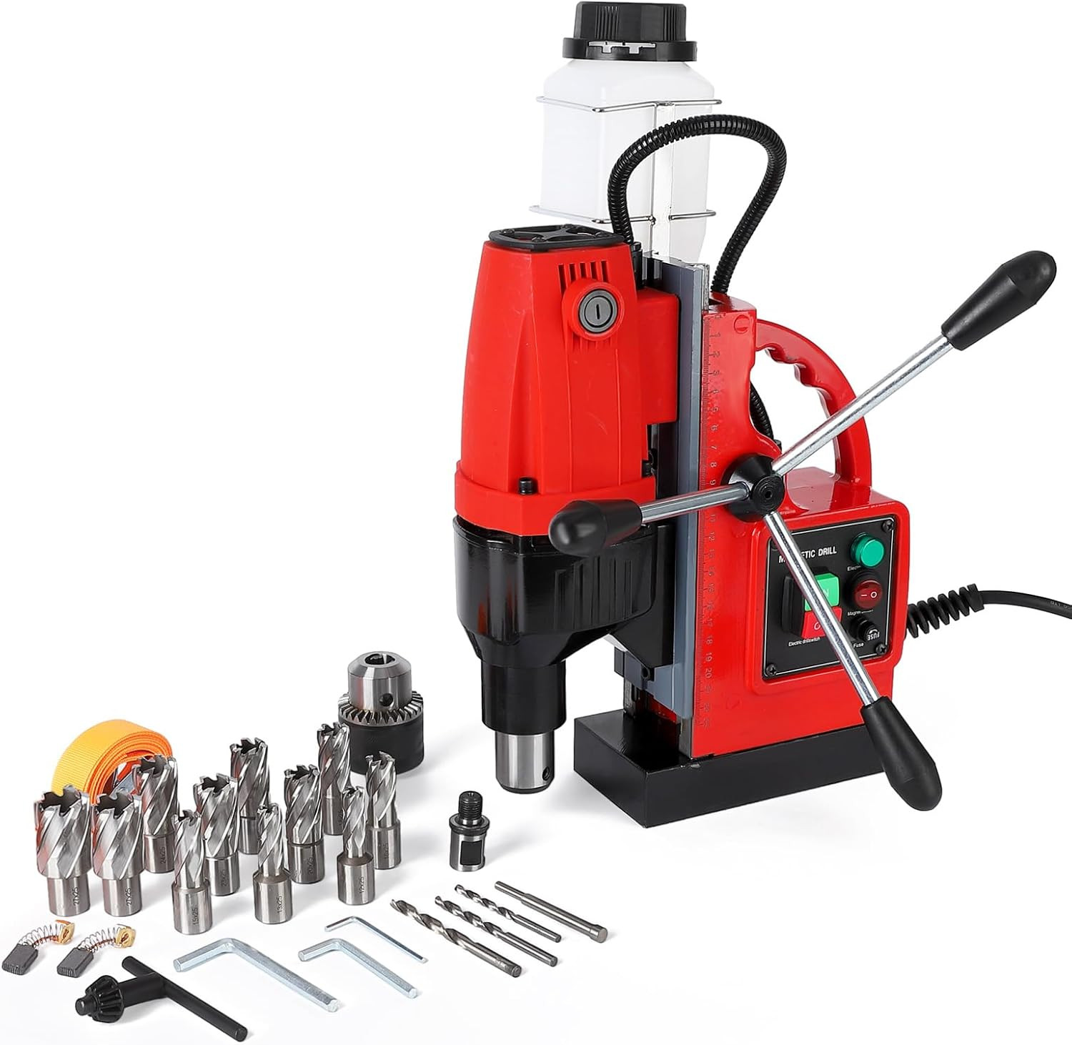 Magnetic Drill Press 1.6″/2″ Electric Mag Drill 2248lb/10000N 810RPM Double Trac