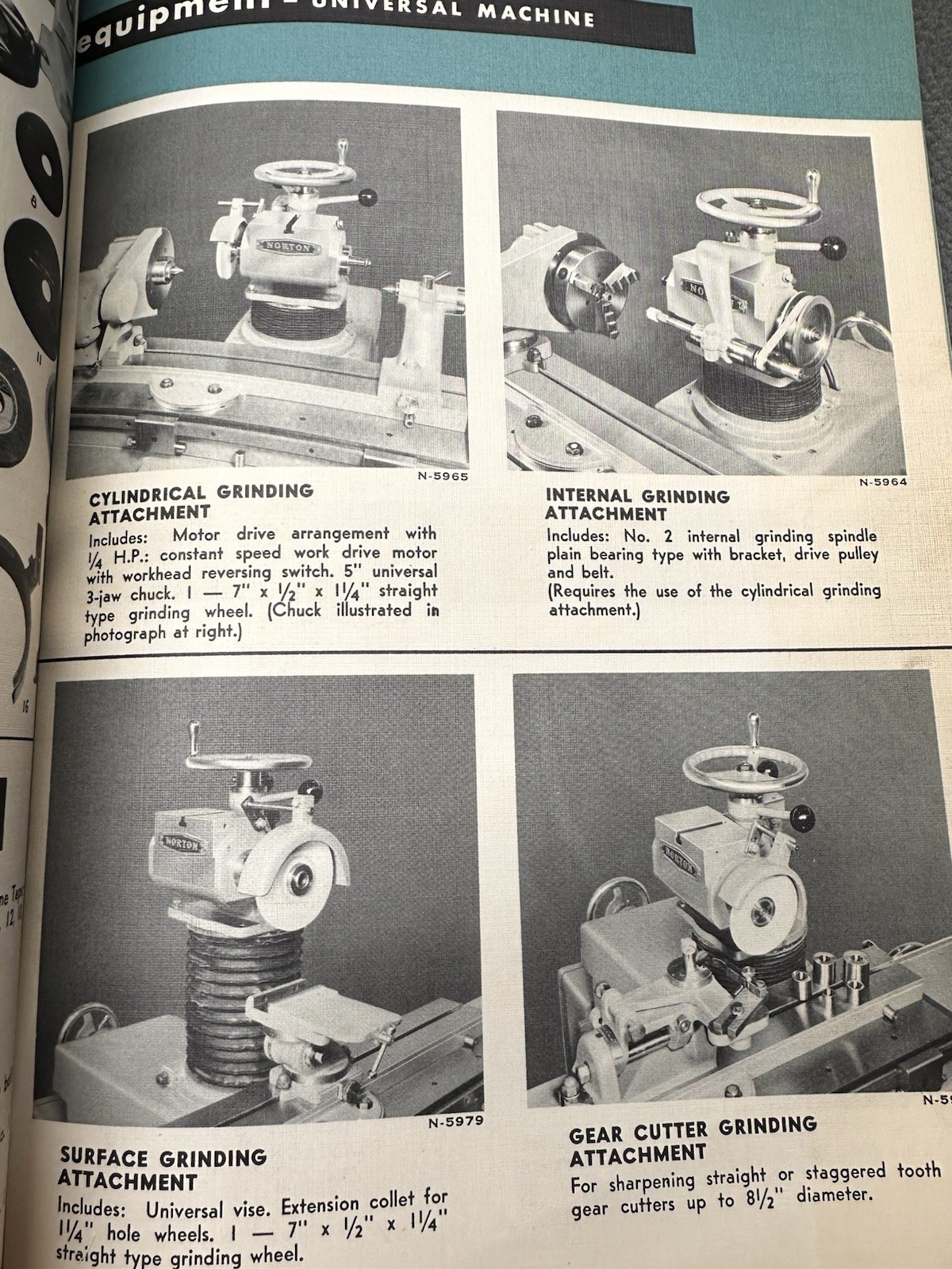 Norton Surface Grinder Used In Good Working Condition With A lot Of Attachments