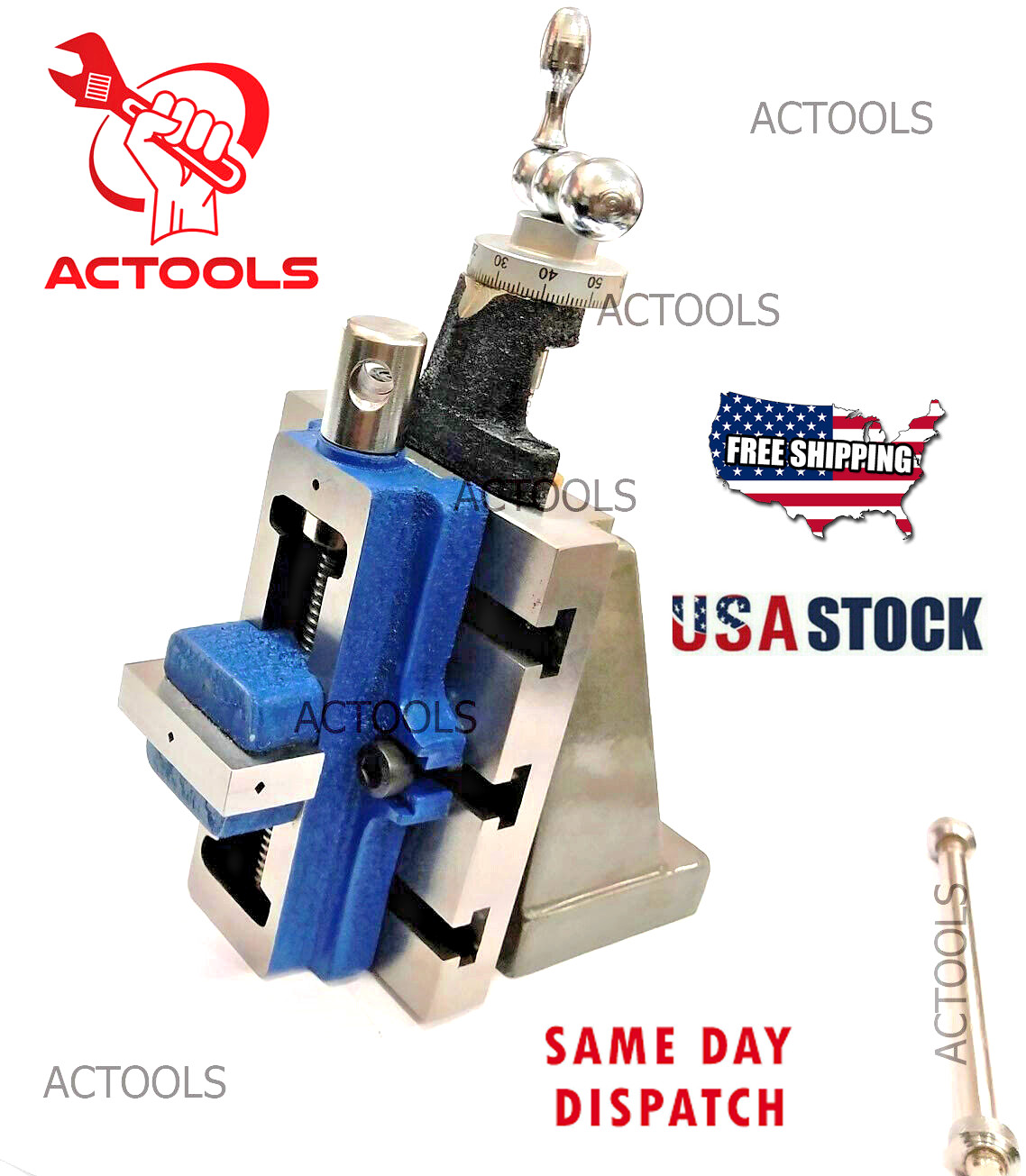 New Lathe Vertical Milling Slide Fixed Base 4″ X 5″ With 2″ Self Centering Vise