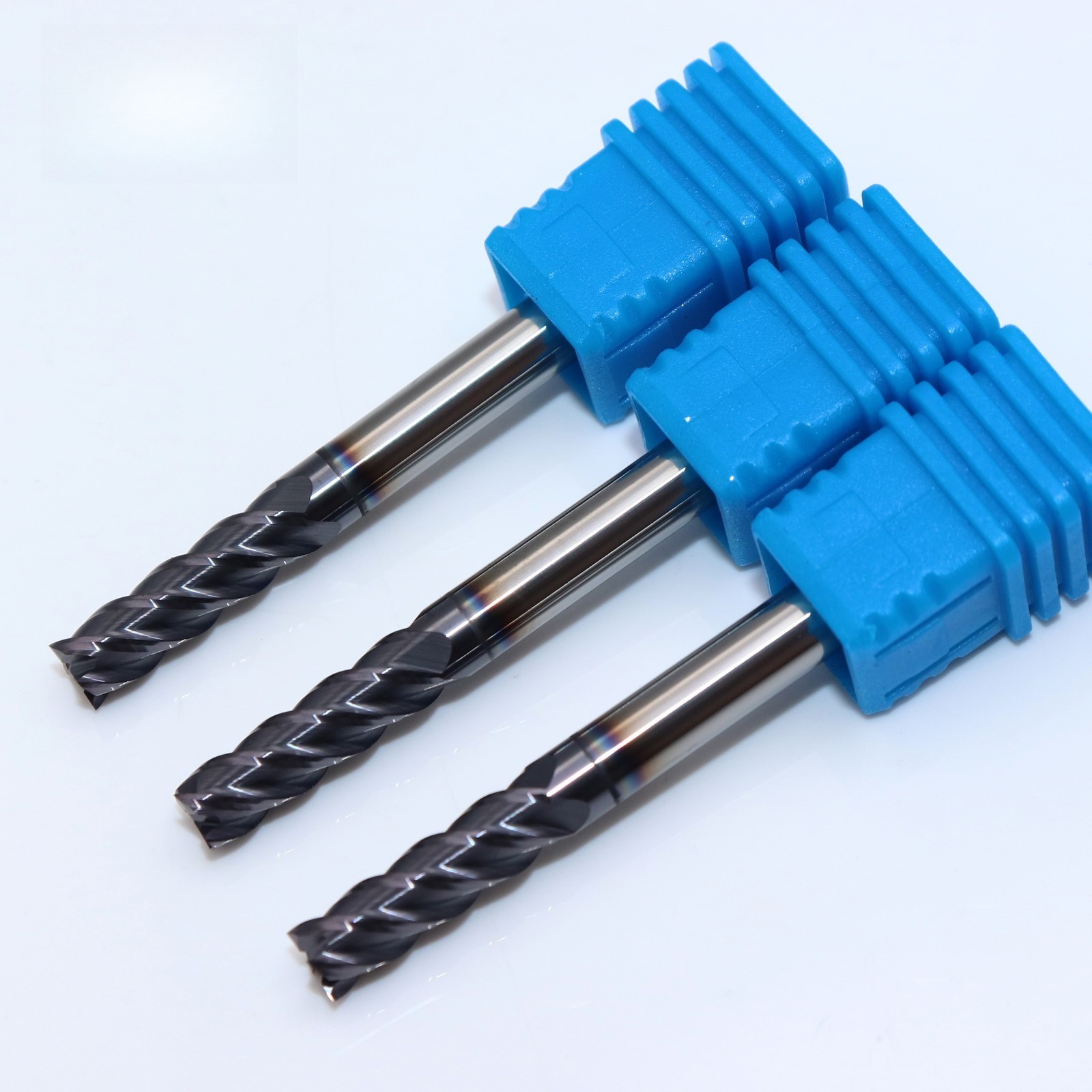 3Set 3/16″ 4 Flute Carbide High Efficiency End Mill Coated for Stainless Steel
