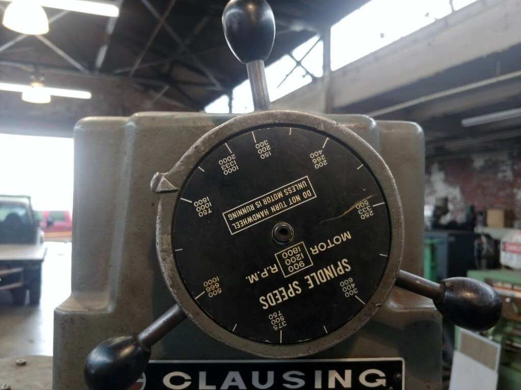 CLAUSING 20″ VARIABLE SPEED FLOOR STAND DRILL PRESS Model 22V-1