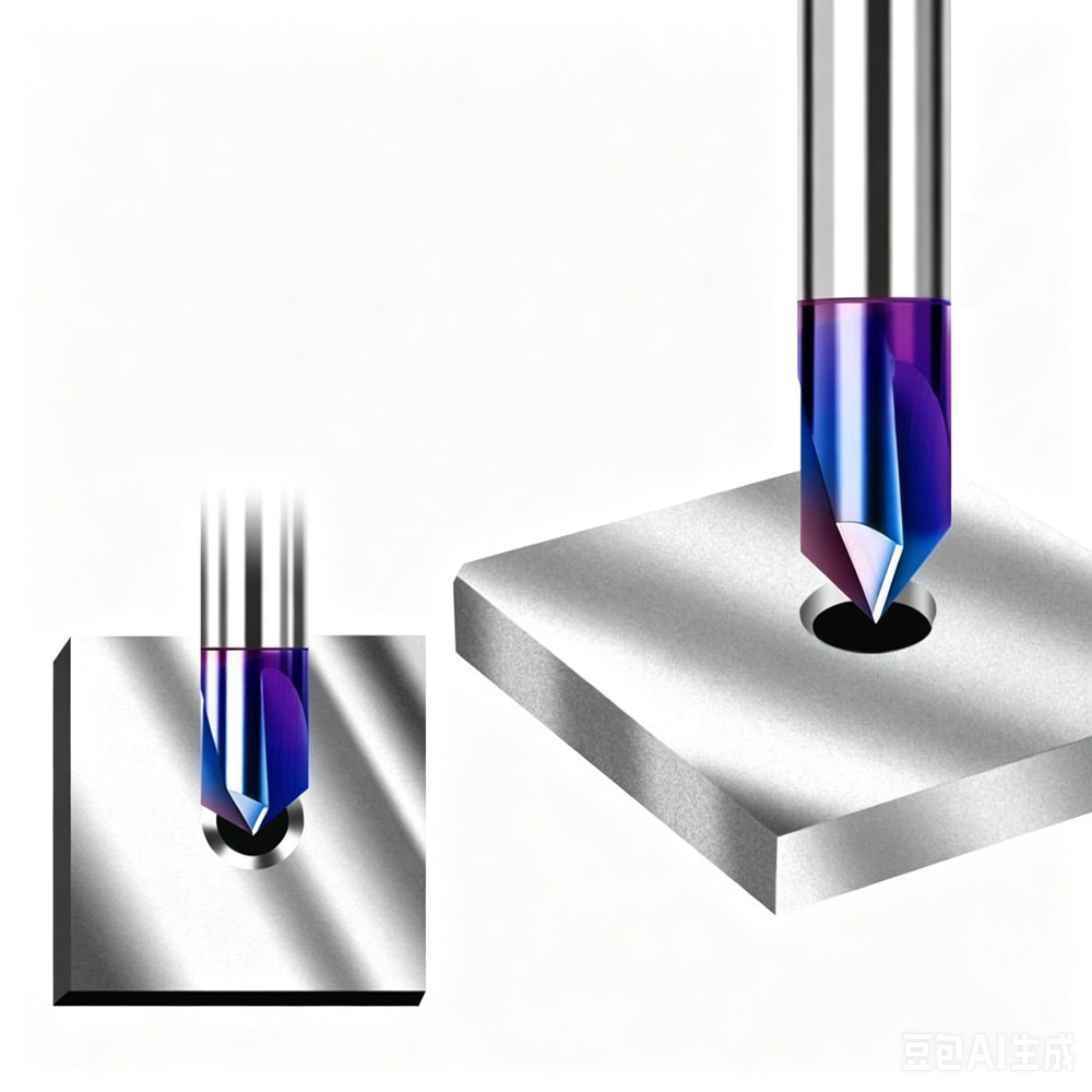 3mm-12mm HRC65 3 Flute Solid Carbide Chamfer Mill 60 90 120 Degree – Nano Coated
