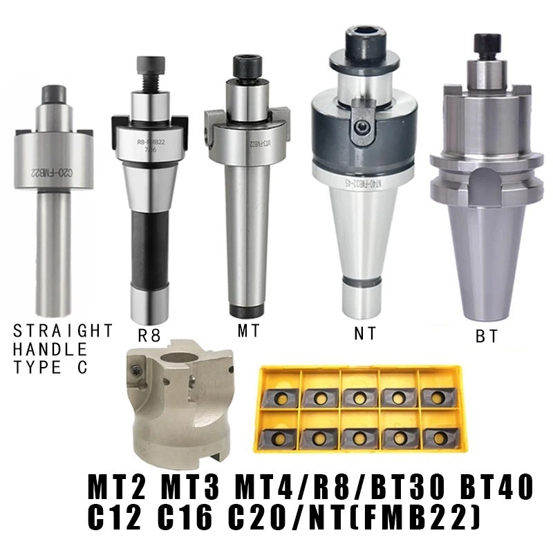 MT2 MT3 MT4 FMB22 BAP400R 50-63mm Cutter Head with 10 APMT1604 Milling Inserts