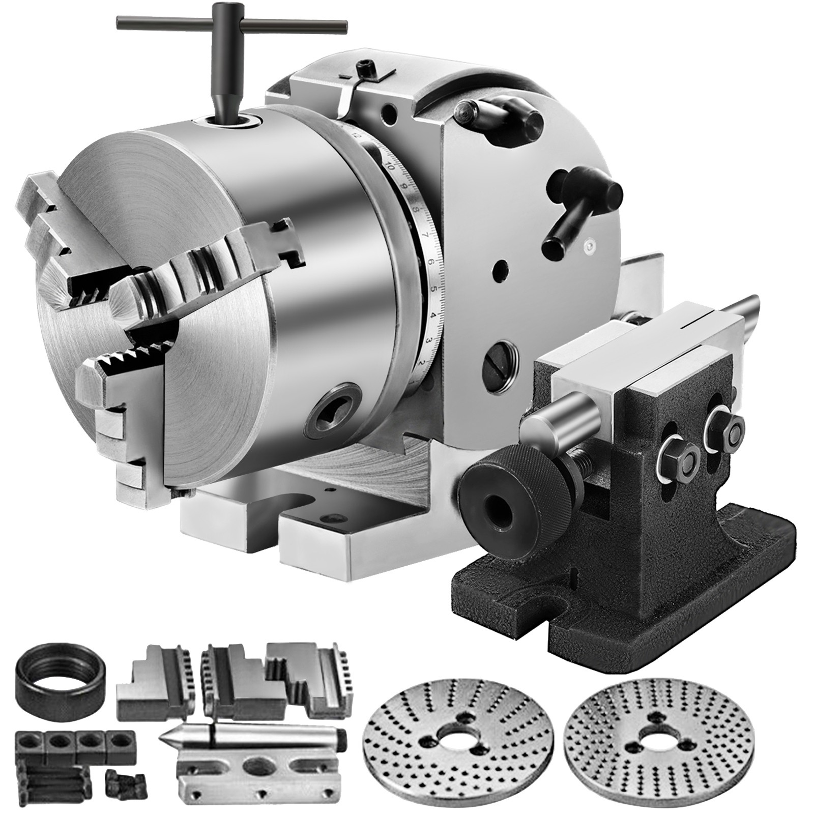 BS-0 Precision Dividing Head With 5″ 3-jaw Chuck STRUCTUAL DURABILITIES NEWEST