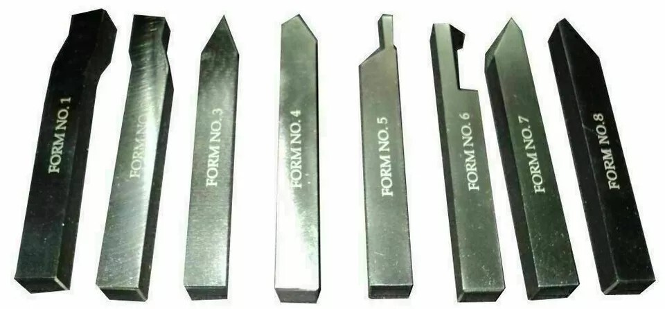 10MM HSS FORM TOOL SET OF 8 PCs SQUARE SHANK HSS ZEALINDUSTRIES