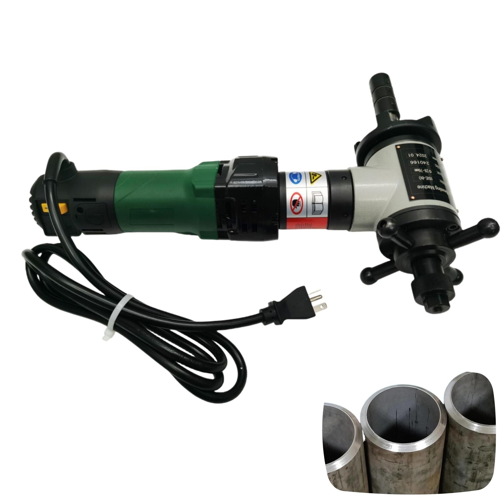 Pipe Beveling Chamfering Machine 1.1″-3.0″ 220V Cold Cutting 0°-37.5° Beveller