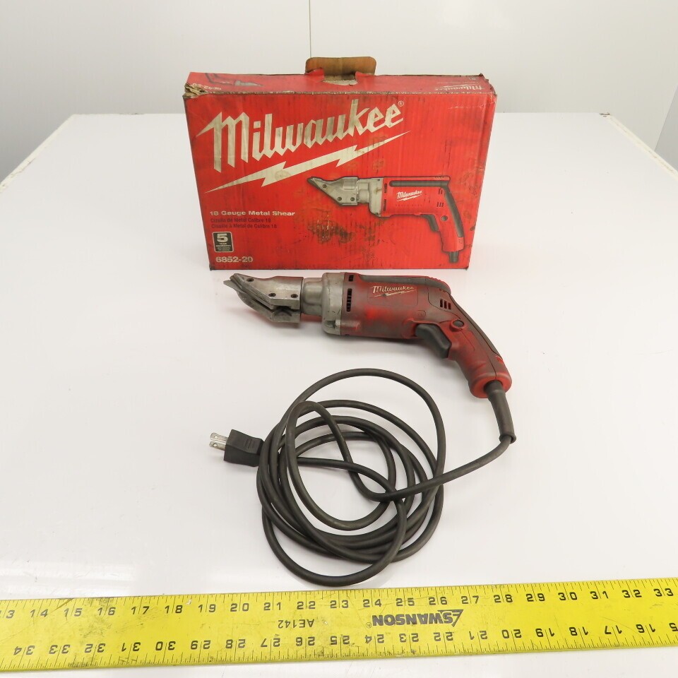 Milwaukee 6852-20 18 GA Corded Metal Shear 120V 0-2850SPM Tested