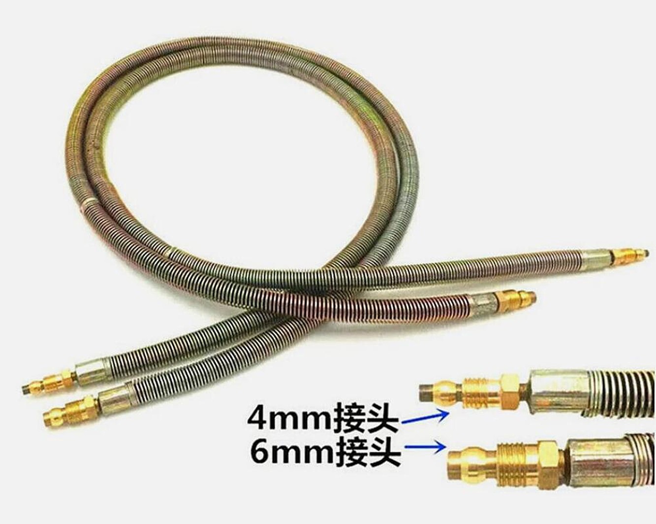 Metal Spring Cloth Sheath Hose Milling Machine Oil Tube Line 4mm For Bridgeport