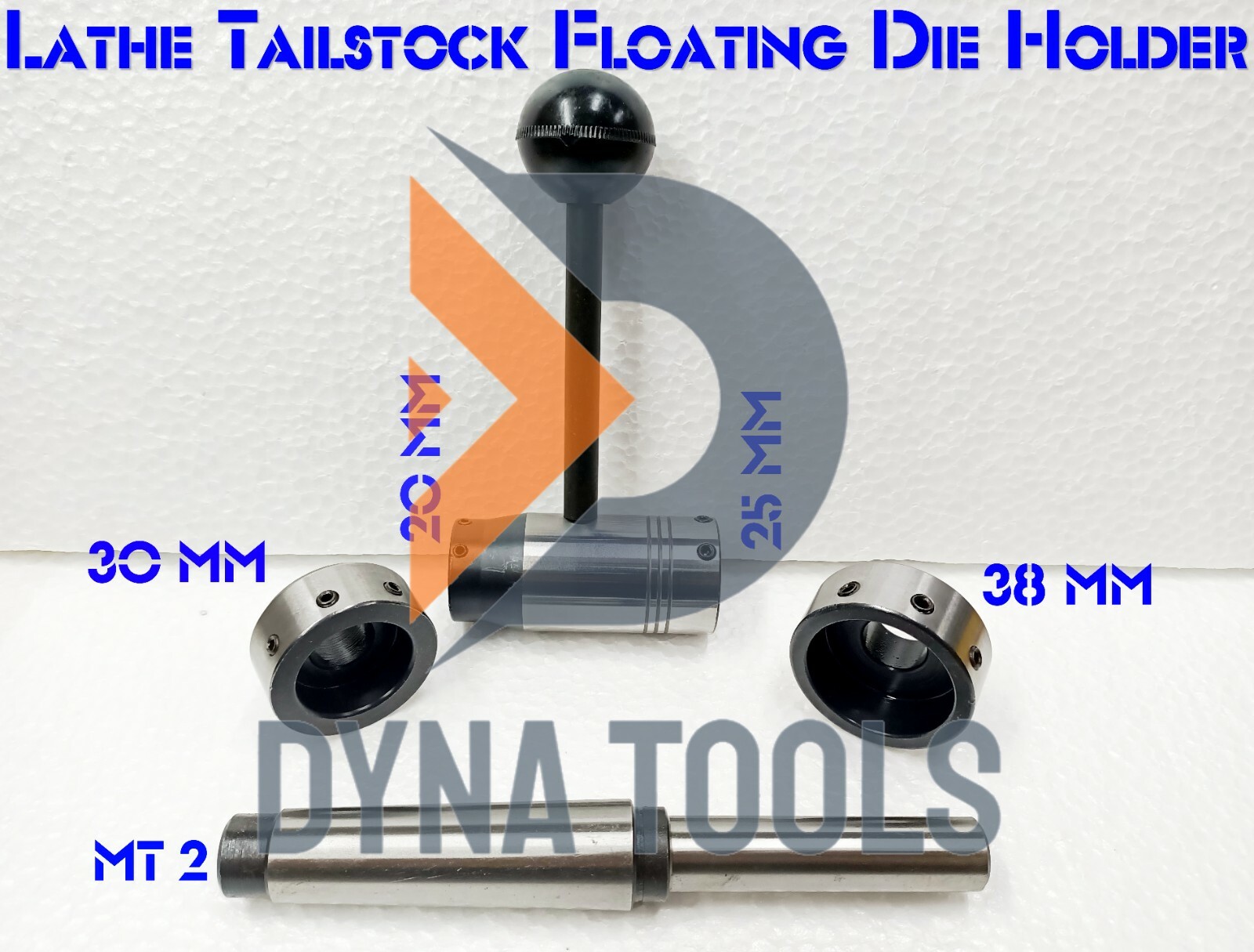Lathe Tailstock Floating Die Holder Set 2MT Shank -Hold Dies 20mm,25mm,30mm,38mm