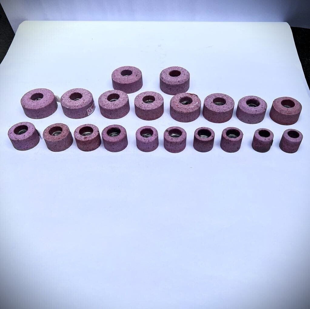 Valve Seat Grinding Stones Set Of 20 Pieces For Sioux Holder 11/16″ Thread Inch