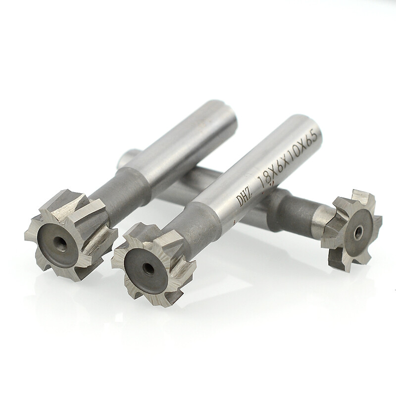 8/10mm T-slot Milling Cutter HSS Metalworking Cutter Tool End mill Drill Bit