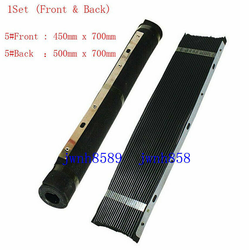 1Set Milling Machine Part Accordion Type & Retractable Way Cover (Front & Back)