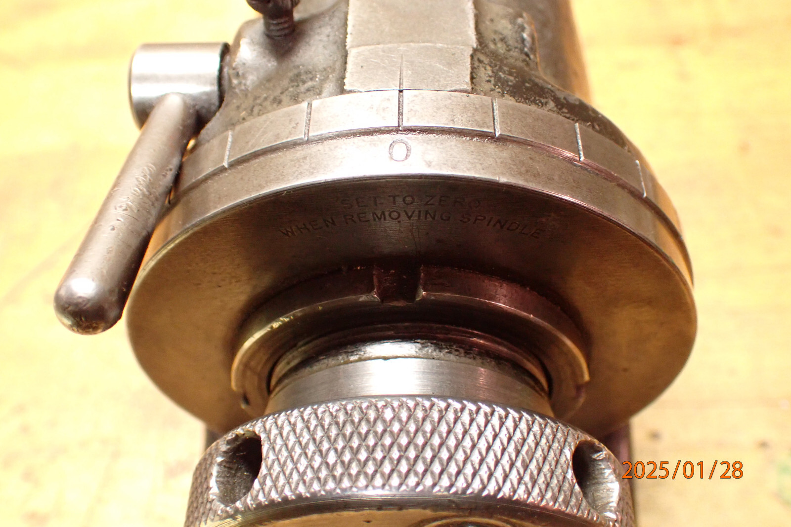 LOT B OLDER HARDINGE H-4 5C COLLET INDEX FIXTURE W/ DRAW BAR MACHINIST FIXTURE
