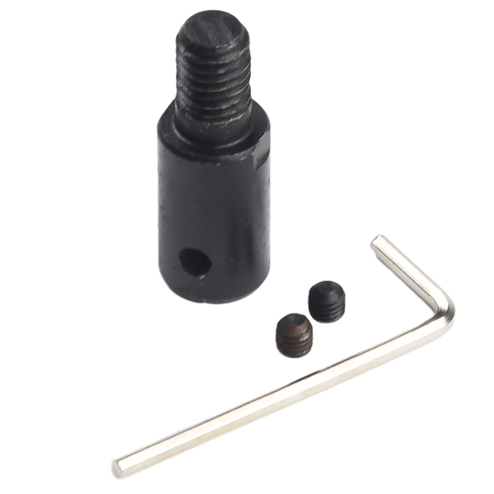 Black/Silver Shaft Motor Coupling Socket Adapter for Saw Blade Grinding